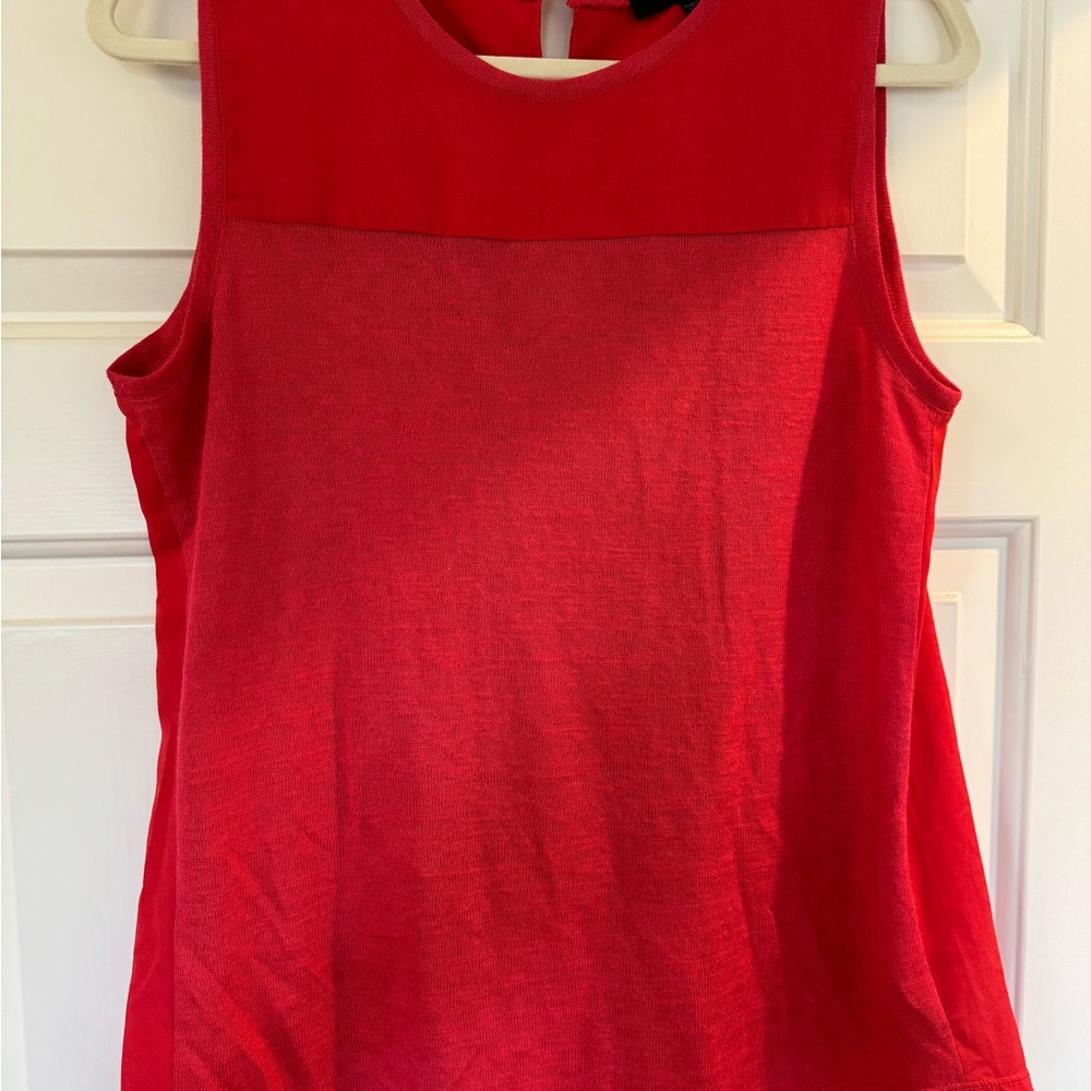 Red Sleeveless Women's Top